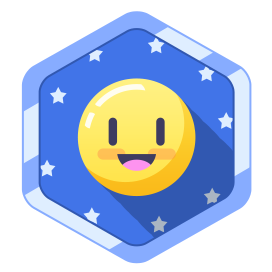 Secret Badge - Zipped Mouth Emoji