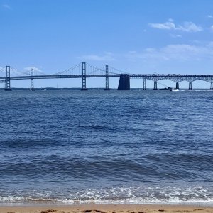 Sandy Point State Park beach